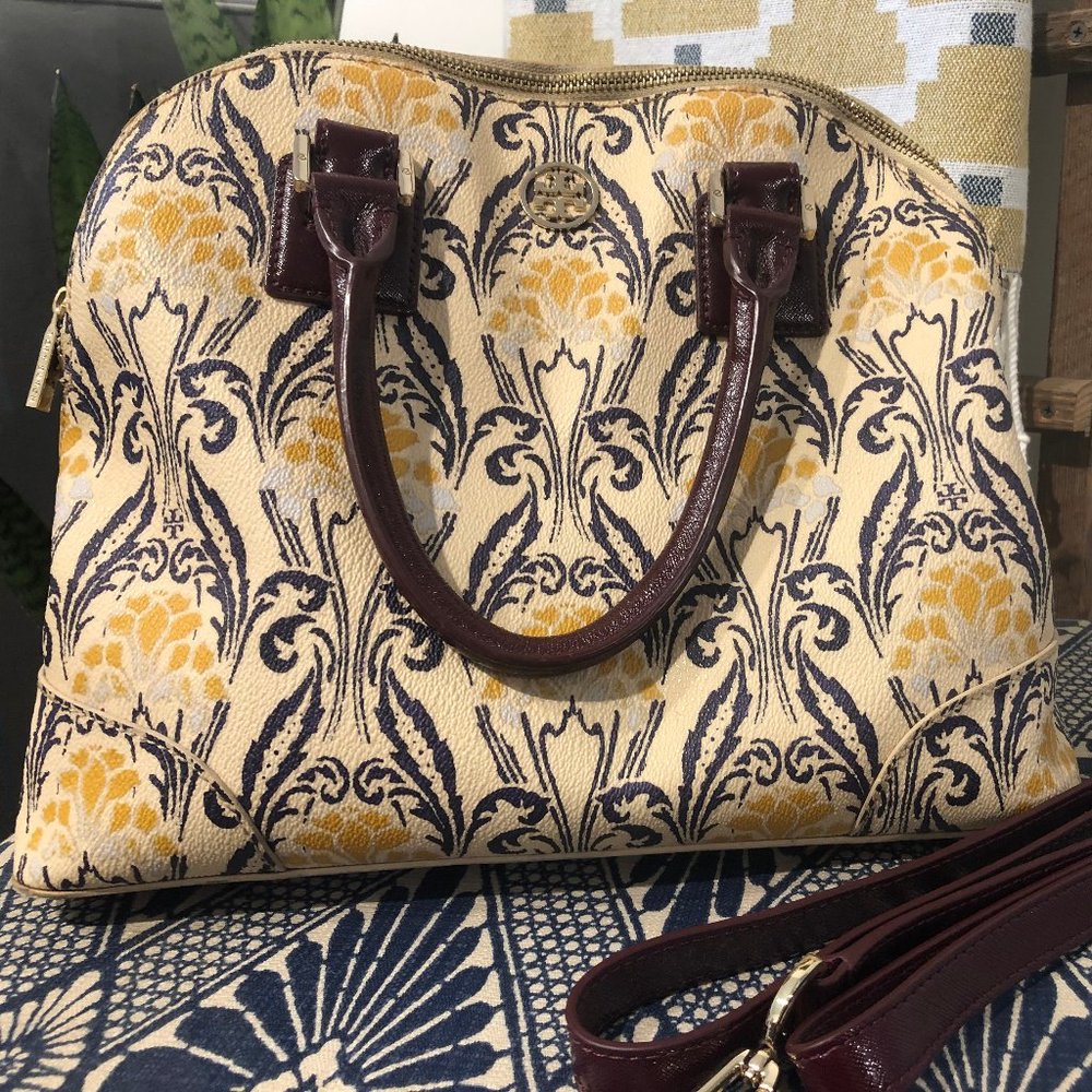 Tory Burch Printed Robinson Small Dome Satchel